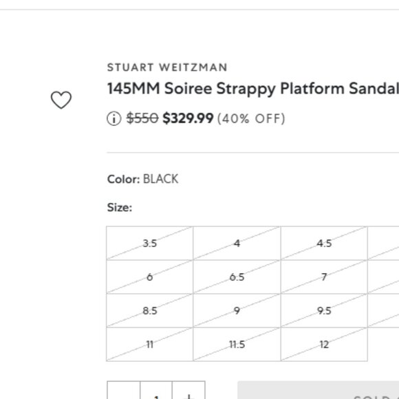 NEW NIB Stuart Weitzman Soiree Iridescent Ankle-Strap Platform Sandals $550 DEAL - Picture 10 of 10